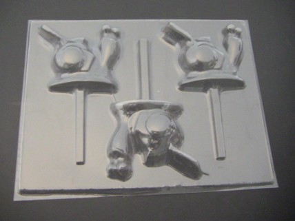 473sp Slow Snail Chocolate or Hard Candy Lollipop Mold 473sp Slow Snail Chocolate or Hard Candy Lollipop Mold